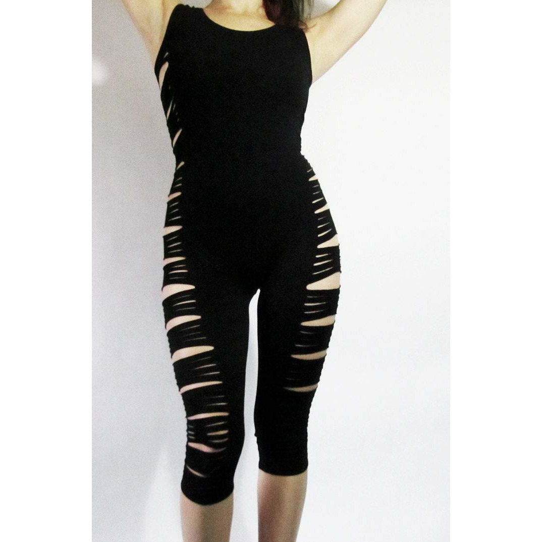 Side Slit Yoga Bodysuit